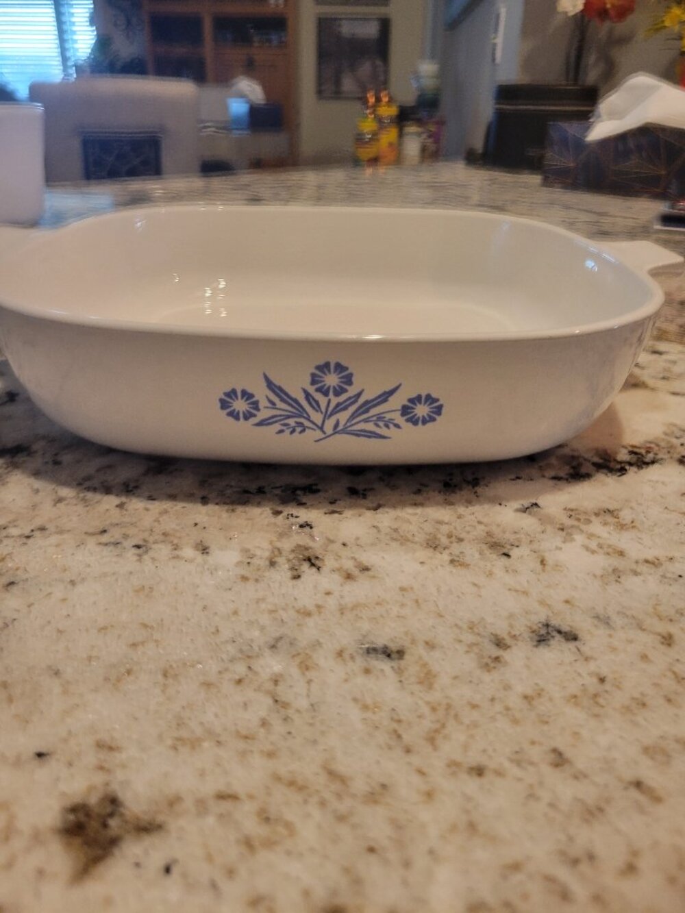 RARE BLUE CORN FLOWER CORNING WARE DISH